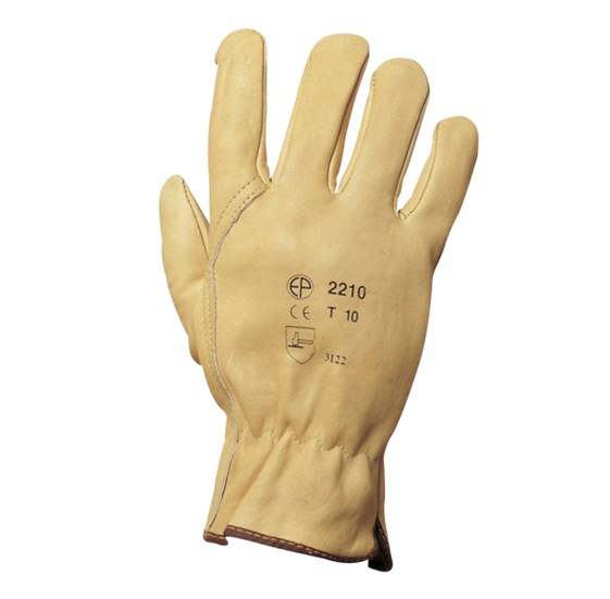 Radna kožna rukavica, bež vel. 9