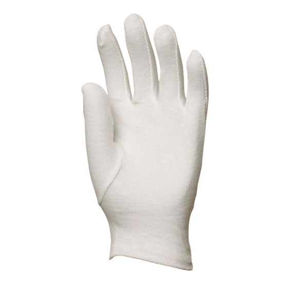 Cotton glove white, size 6