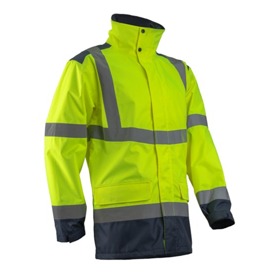 Signalizirajuća zaštitna Hi-viz parka KAZAN žuto-plava