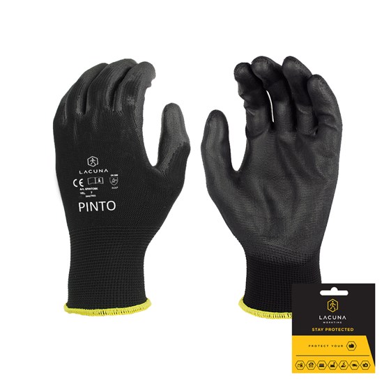 PU coated gloves PINTO black