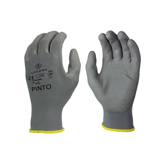 PU coated gloves PINTO grey