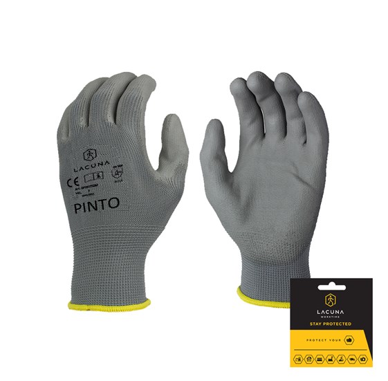 PU coated gloves PINTO grey