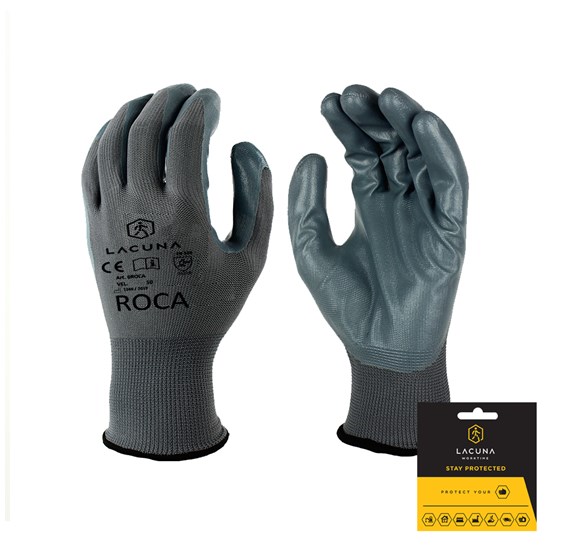 ROCA nitrile coated gloves