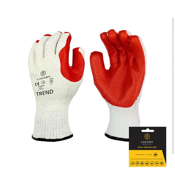 Glove with latex coating TREND size 10