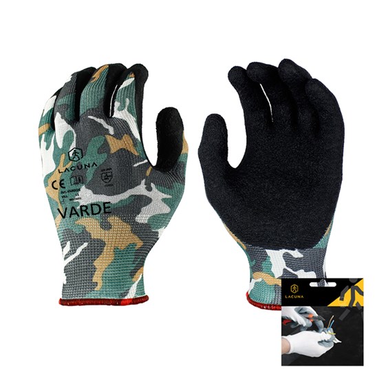 Glove with latex coating VARDE