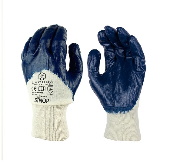 Glove withnitrile coating SINOP blue size 10