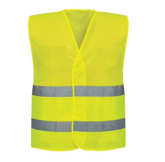 Odsevni telovnik KANES MESH Hi-Viz rumen, One size