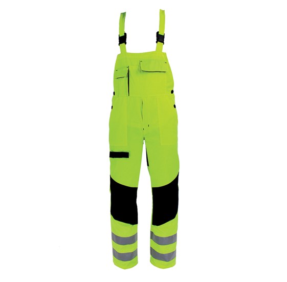 Odsevne zaščitne farmer hlače SPEKTAR Hi-Viz rumene