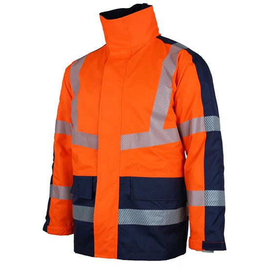 4v1 odsevna zaščitna parka TAURUS Hi-Viz oranžna