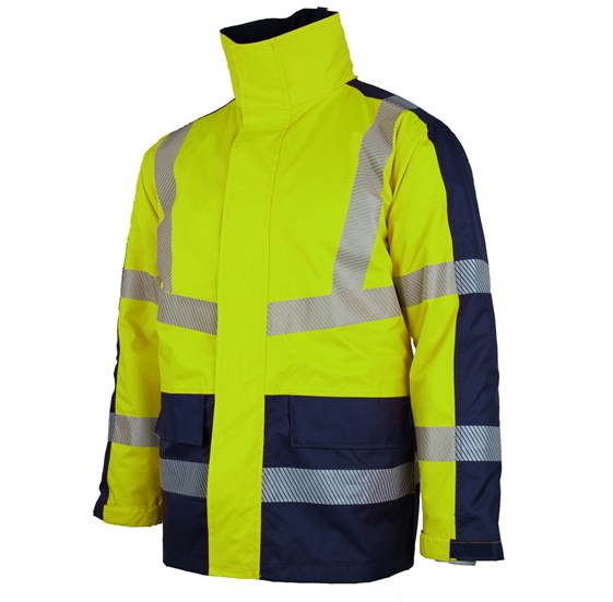 4v1 odsevna zaščitna parka TAURUS Hi-Viz rumena