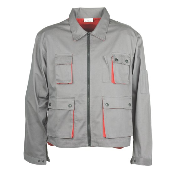 Work Jacket CLASSIC PLUS grey red