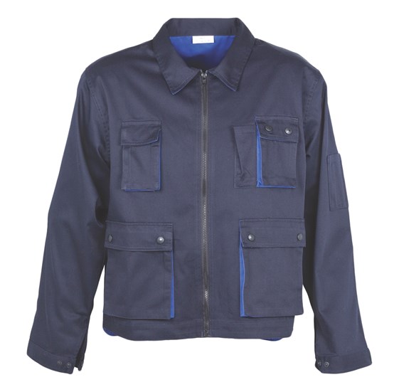 Work Jacket navy blue with royal blue