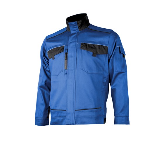 Work jacket GREENLAND royal blue-black