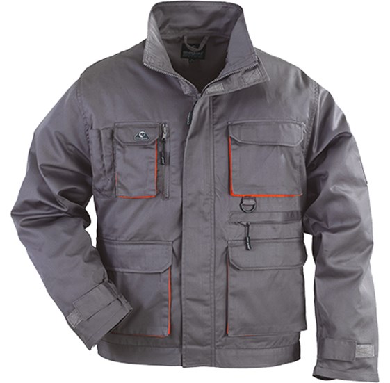 Radna jakna PADDOCK sivo/narančasta