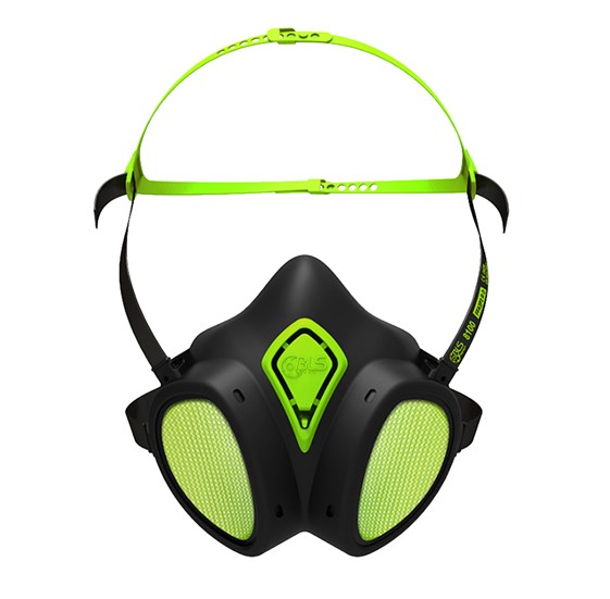 Thermoplastic half mask with two filters (A1P2R D)