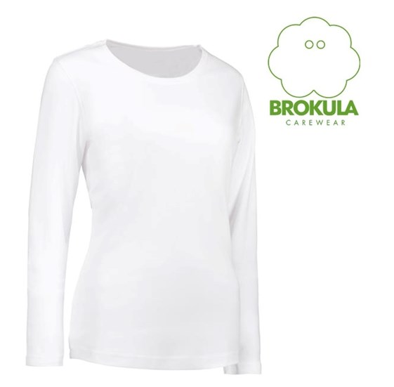 Ženska majica dugi rukav BROKULA CETINA, bijela,