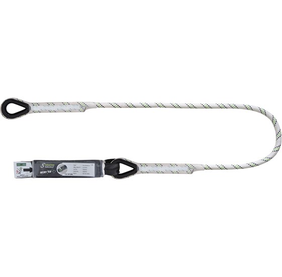Energy absorbing kernmantle rope lanyard 1.80 mtr