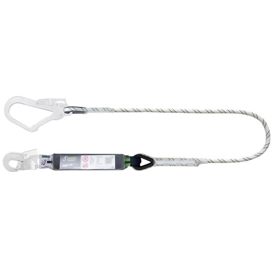 Energy absorbing kernmantle rope lanyard 2  mtr
