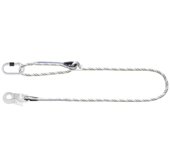 Work positioning kermantle rope lanyard 2 m