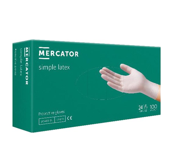 Jednokratne rukavice MERCATOR SIMPLE LATEX sa puderom vel. XL