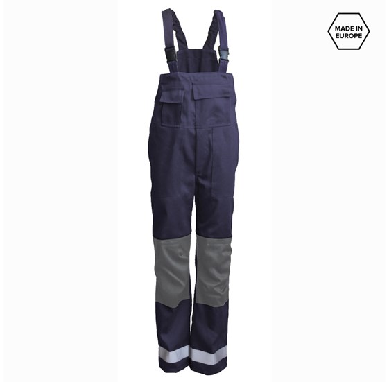 Protective Work Bib & Brace LAWU navy