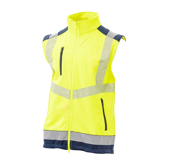 Signalizirajući softshell prsluk PERSEI žuti