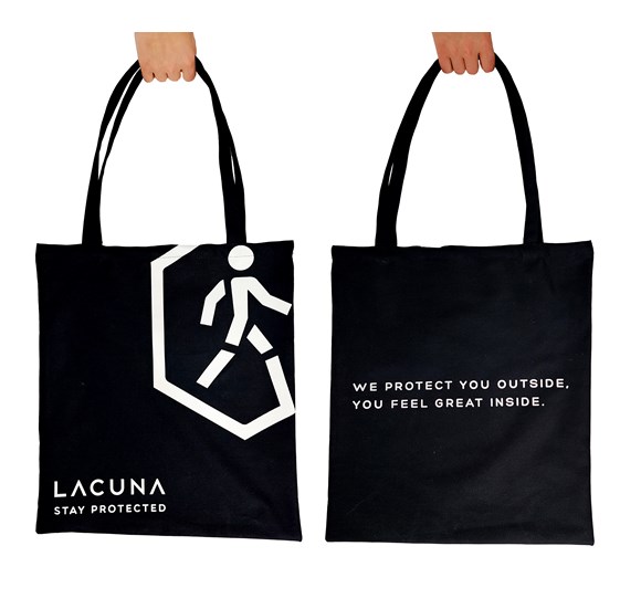 Promotional textile bag Lacuna, black