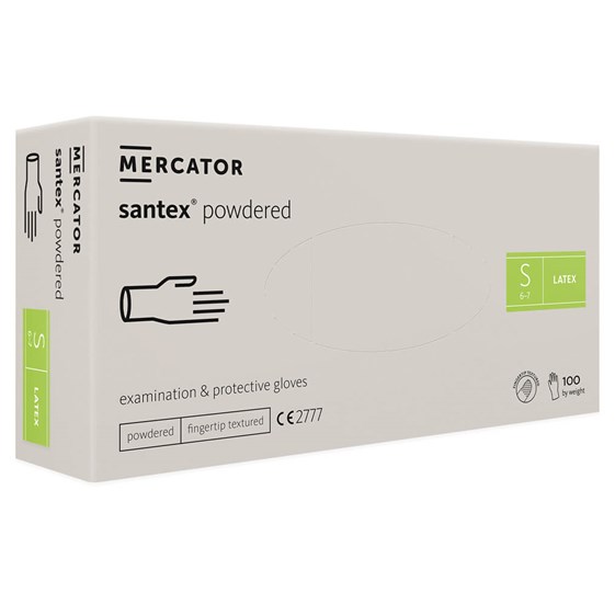 Examination gloves Latex Powdered SANTEX