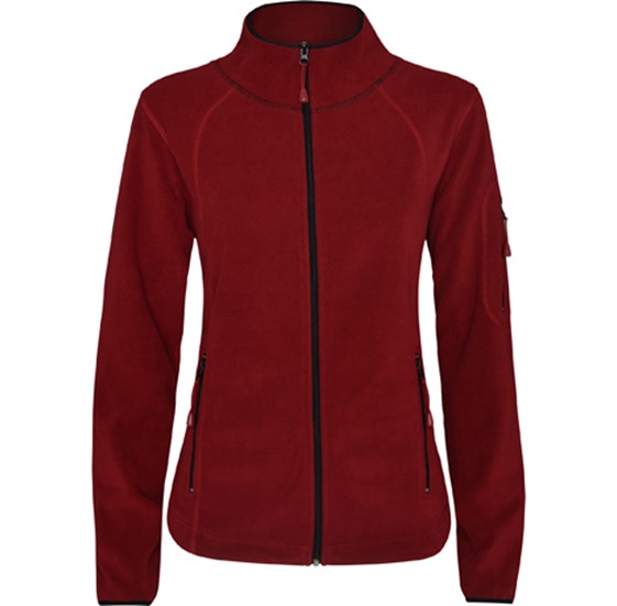 Women fleece jacket LUCIANE, red