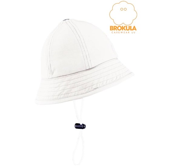 BROKULA ALOSA UV šešir baby, bijeli vel. XS