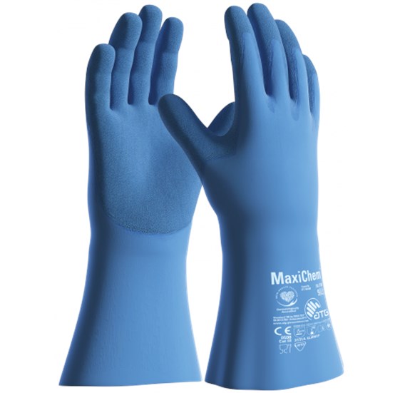 ATG Glove Maxichem Latex  blue  Gauntlet 35