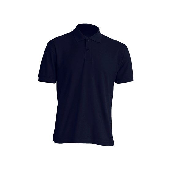  Men's polo short-sleeve T-shirt, navy blue, size L