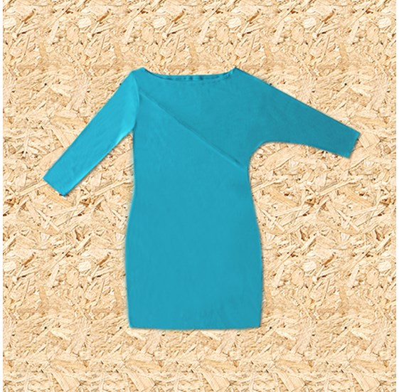 Haljina UV KLASIČNA JEDNOBOJKA tirkizna