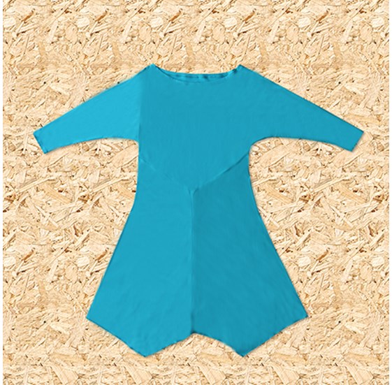 Haljina UV PLESNA JEDNOBOJKA tirkizna